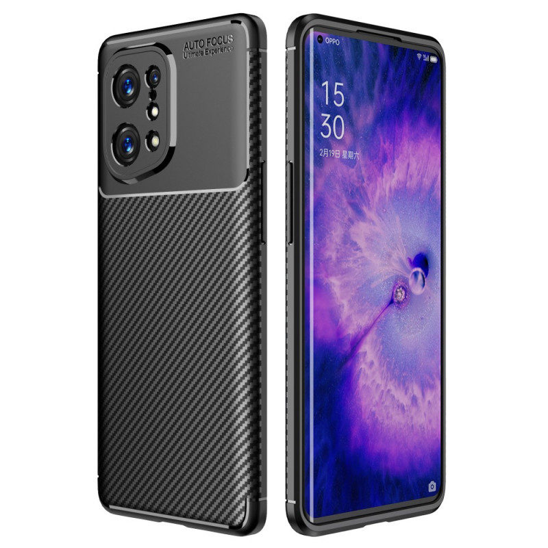 Oppo Find X5 Joustava hiilikuituinen suojakuori
