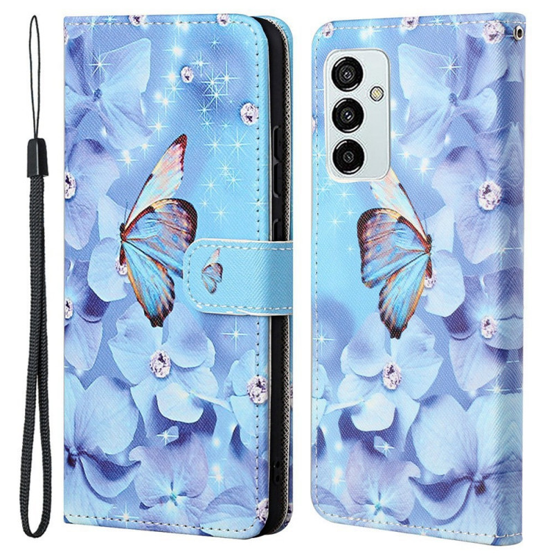 Samsung Galaxy M53 5G perhosja
 kantolenkki
 suojakotelo
