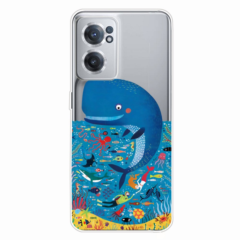 OnePlus Nord CE 2 5G Sininen valas Suojakuori
