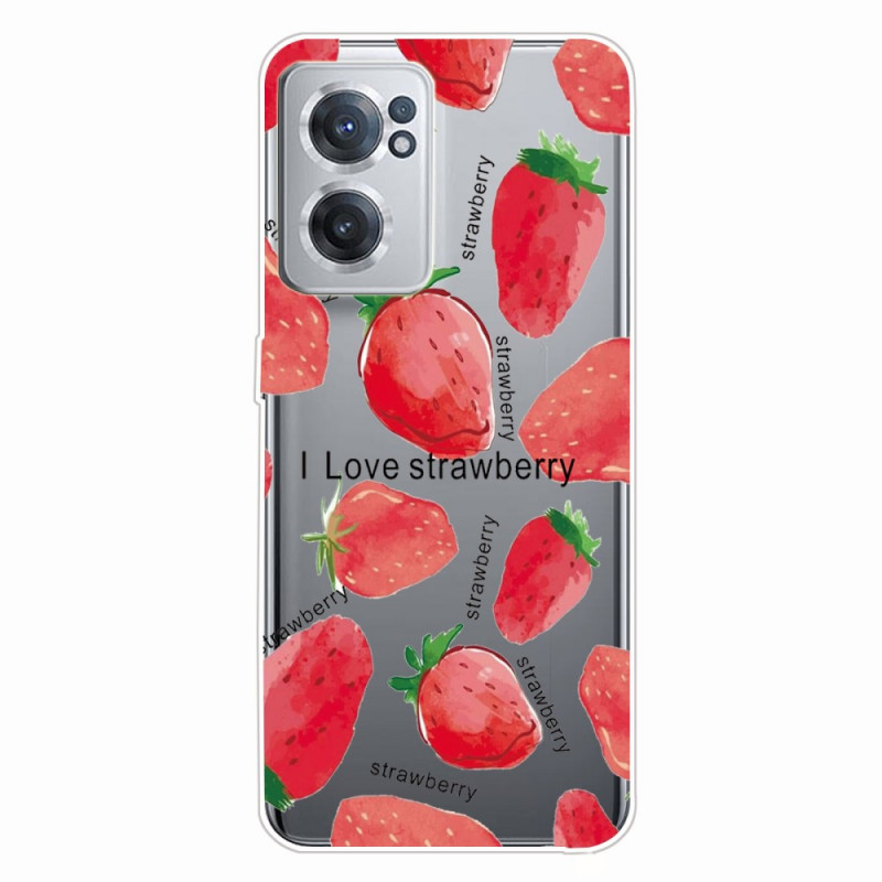 OnePlus Nord CE 2 5G Cover Wild Strawberries (Villejä mansikoita)