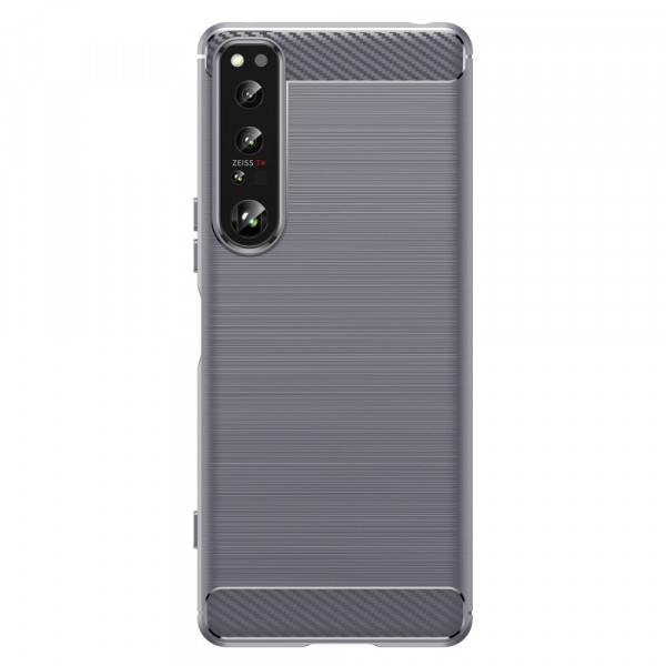 Sony Xperia 1 IV Harjattu hiilikuitu suojakuori
