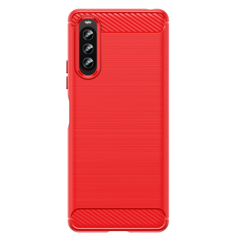 Sony Xperia 10 IV Harjattu hiilikuitu suojakuori