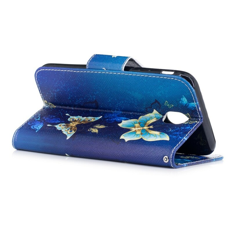 Samsung Galaxy J7 2017 Case Perhosia yössä