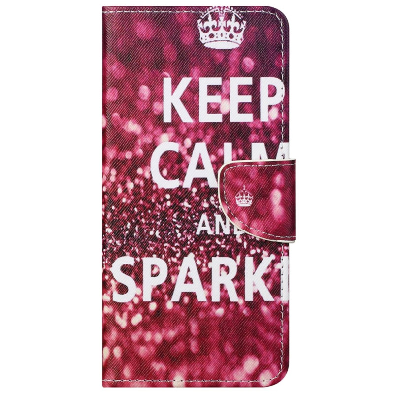 Xiaomi Redmi 10C Keep Calm and Sparkle Suojakuori
 (Pidä rauhassa ja säihkyä)