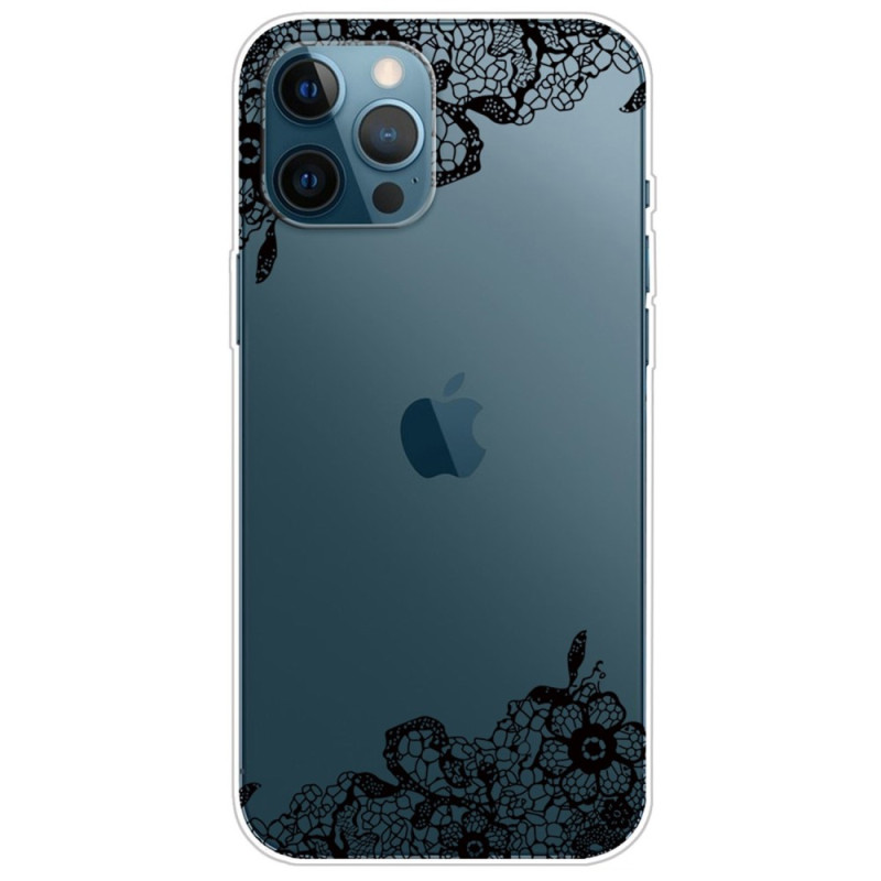 Läpinäkyvä Lace iPhone 14 Pro Suojakuori

