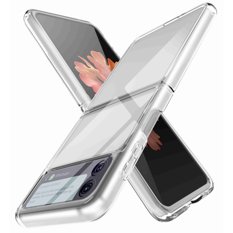 Samsung Galaxy Z Flip 4 läpinäkyvä läpikuultava Anti-Tarnish suojakuori
