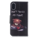 Kotelo iPhone X Vaarallinen karhu
