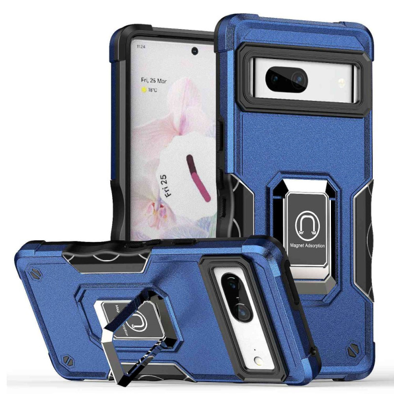 Coque Google Pixel 7 Anneau-Support Coins Renforcés