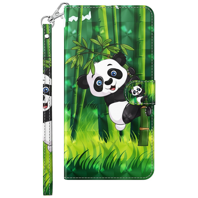 Samsung Galaxy M13 Panda ja bambu suojakotelo
 kantolenkki
 kanssa