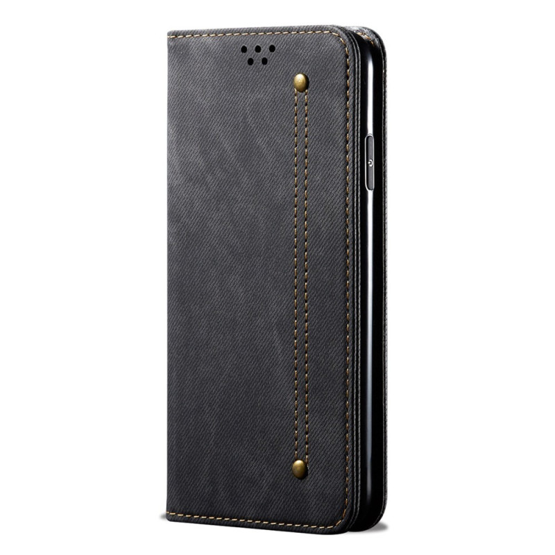 Flip Cover Xiaomi Redmi Note 12/Poco X5 5G farkku kankaalla kangas