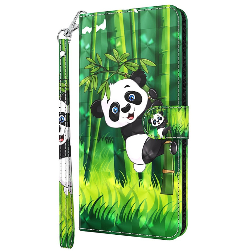 Oppo A54 5G / A74 5G Panda ja bambu kantolenkki
 suojakotelo
