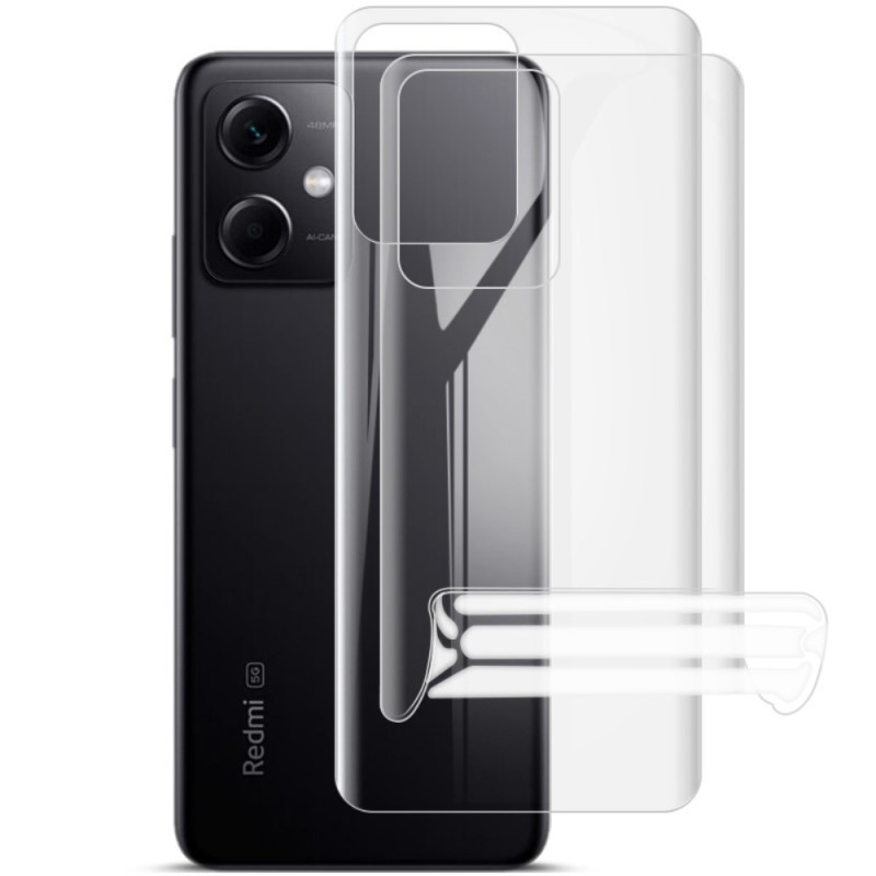 IMAK Hydrogel-suoja Xiaomi Redmi Note 12/Poco X5 5G -puhelimen takaosaan.