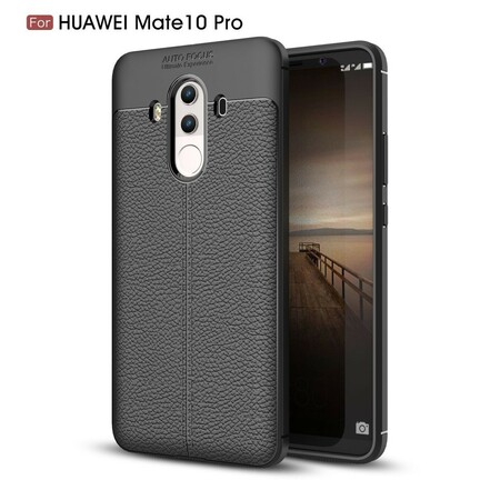 Huawei Mate 10 Pro Nahkakotelo Lychee Effect Double Line
