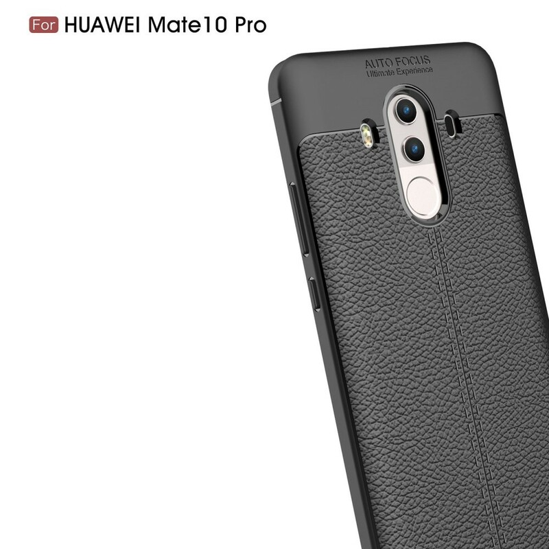 Huawei Mate 10 Pro Nahkakotelo Lychee Effect Double Line