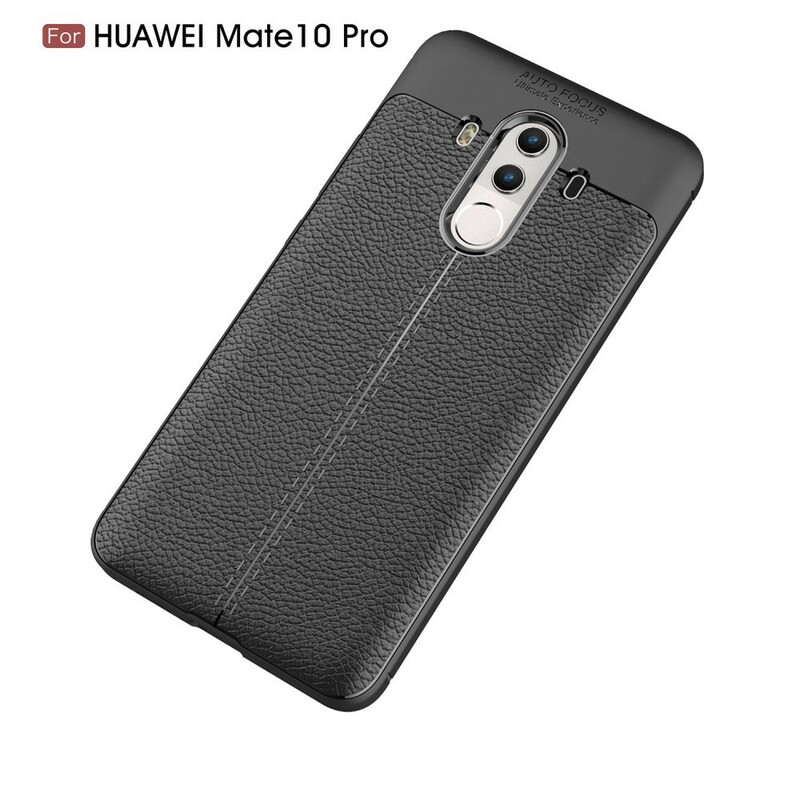 Huawei Mate 10 Pro Nahkakotelo Lychee Effect Double Line