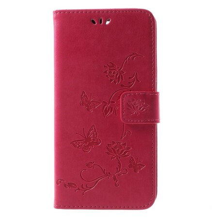 Kotelo Huawei Mate 10 Lite Perhoset ja kukat hihnalla