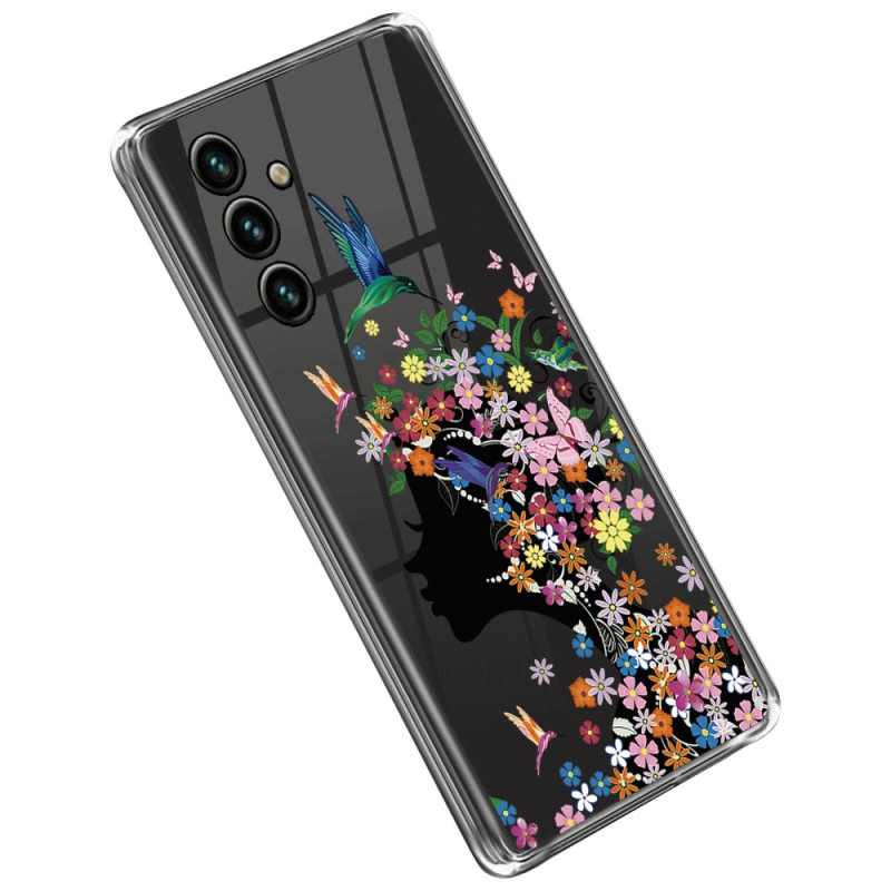 Samsung Galaxy A14 5G / A14 läpinäkyvä suojakuori
 Kukkainen pää