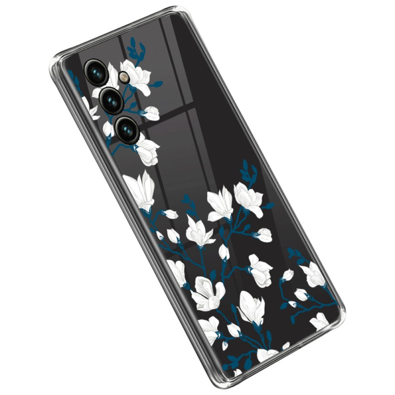 Samsung Galaxy A14 5G / A14 Läpinäkyvä
 Suojakuori
 Valkoisja
 kukat