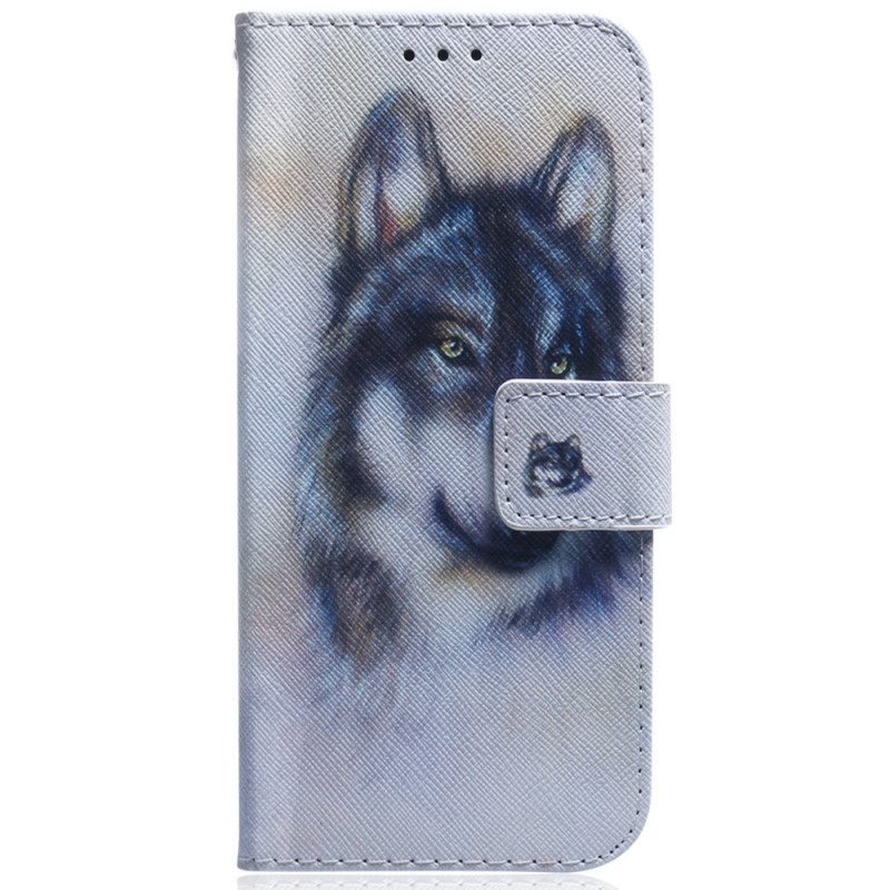 Samsung Galaxy A54 5G vesiväri Wolf kantolenkki
 suojakotelo
