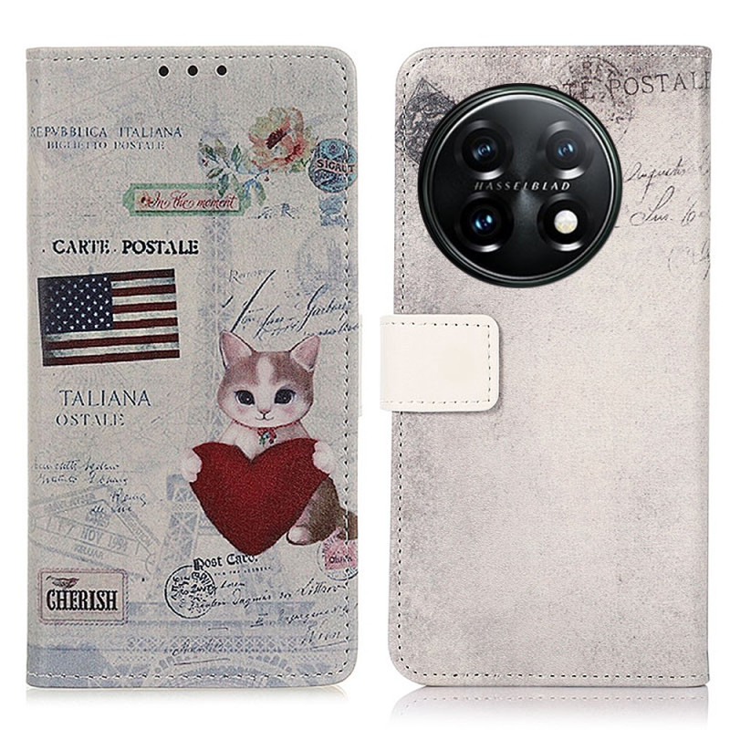 OnePlus 11 5G Traveller Cat Suojakuori
