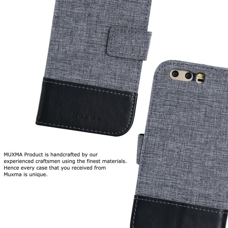 Huawei P10 Muxma Kangas ja nahka Effect Kotelo