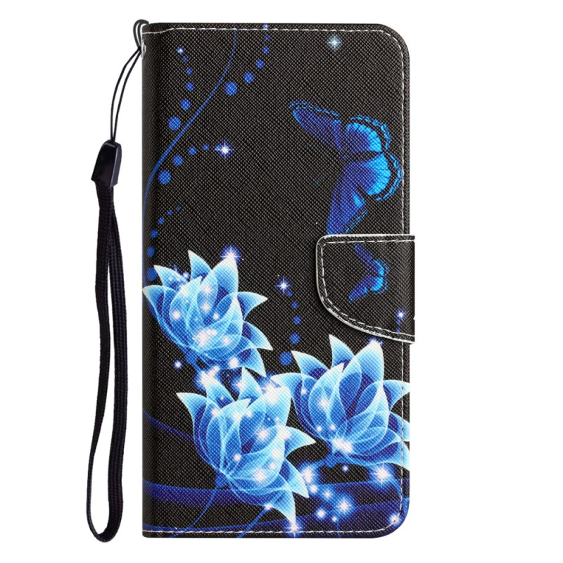 Suojakuori
 Samsung Galaxy A34 5G Kauniit kukat kantolenkki
lla