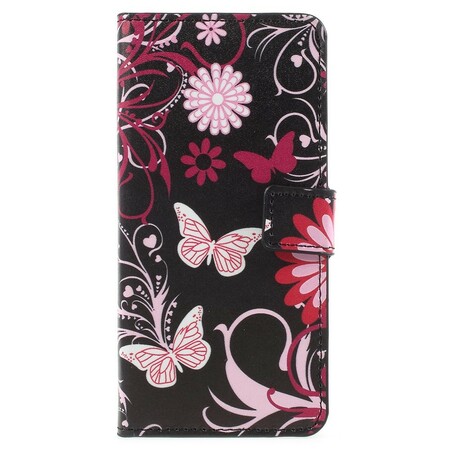 Samsung Galaxy A8 Case 2018 Perhoset ja kukat