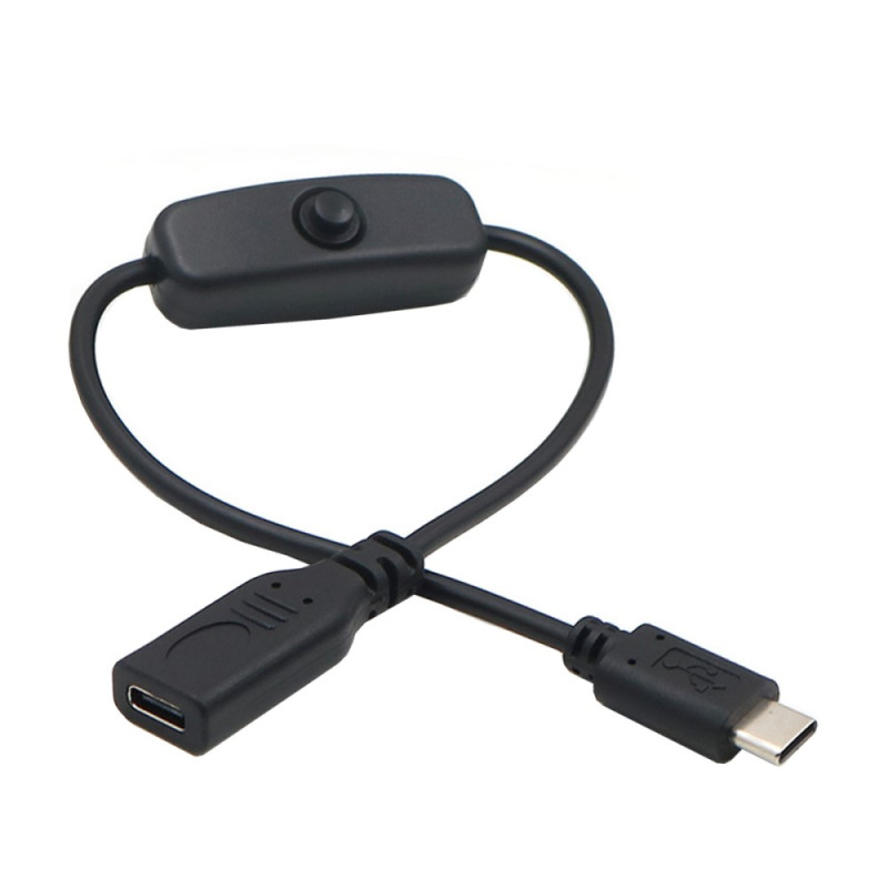 USB-C-Female
 USB-C-Male
 On/Off-painike kaapeli