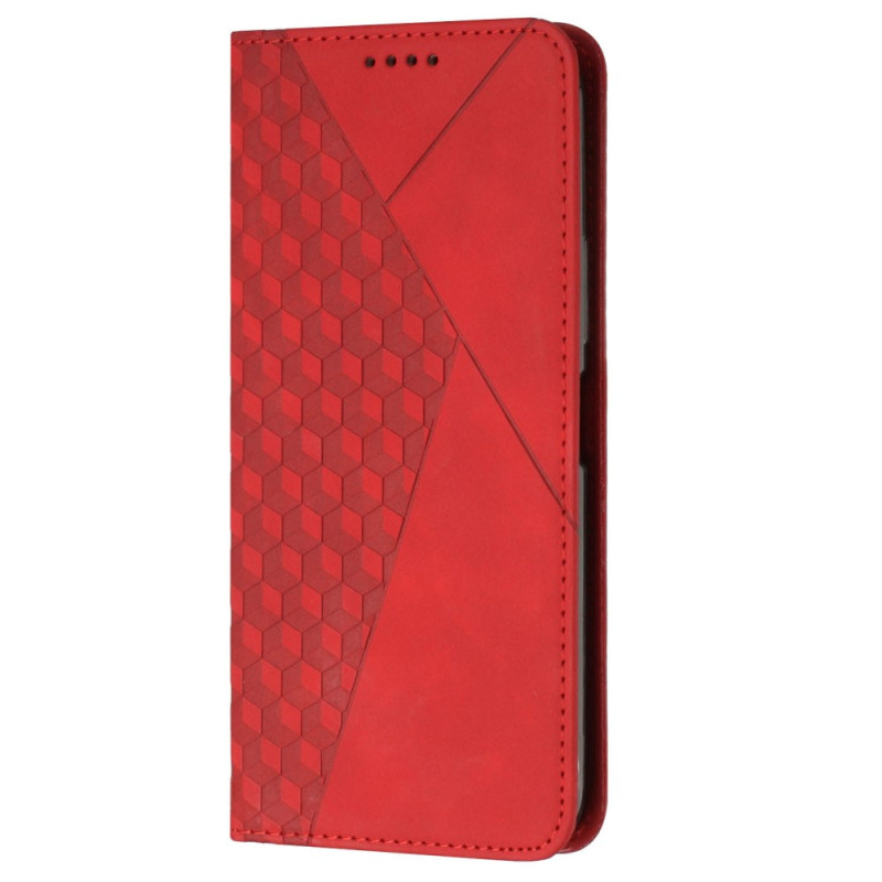 Flip Cover Xiaomi Redmi 12C Tyyli
 Nahka 3D kuvio