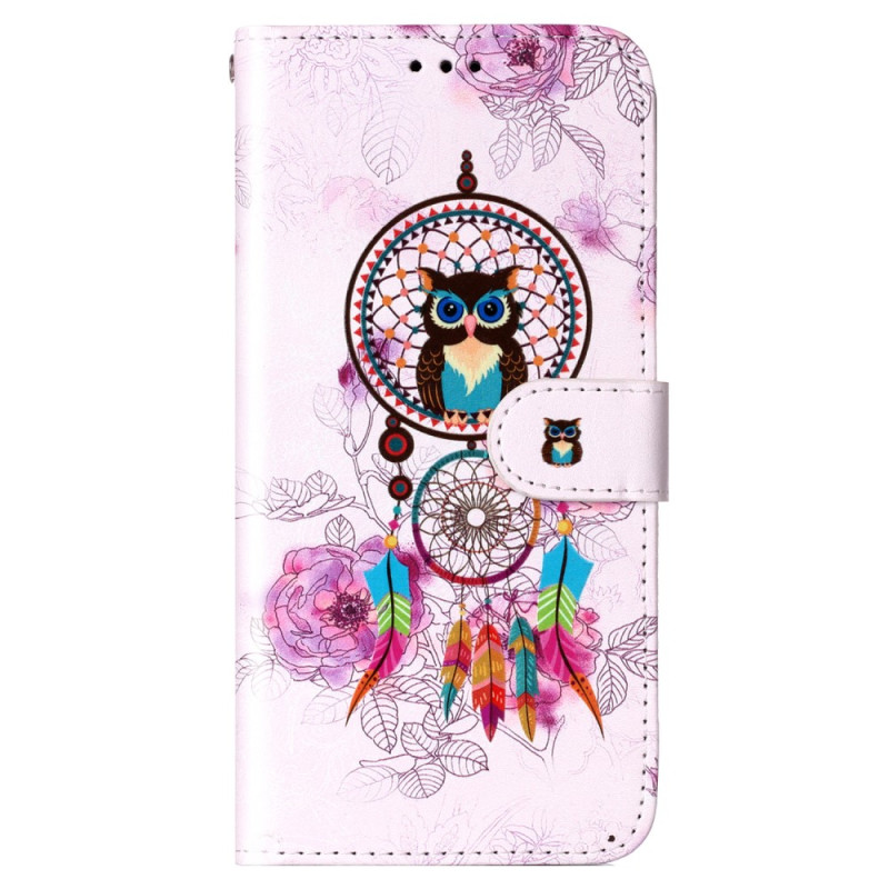 Sony Xperia 10 V Hihna Pöllö Dreamcatcher Suojakuori
