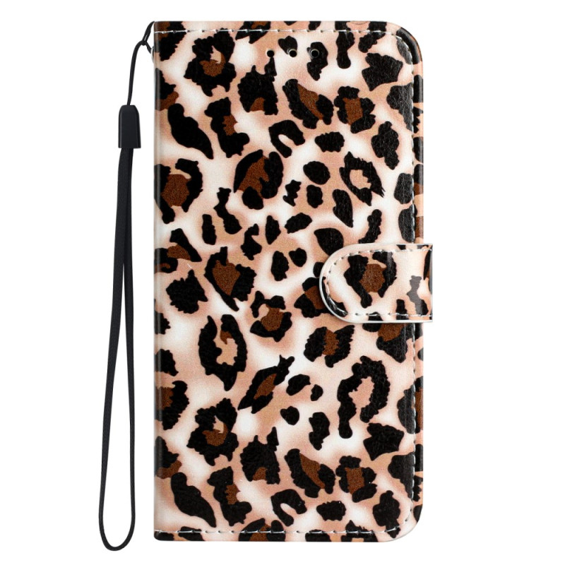 Moto G82 5G Leopard Tyyli
 kantolenkki
n suojakuori
