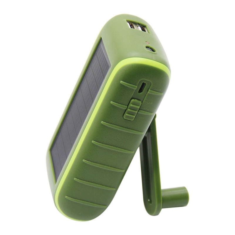 8000mAh ulkoinen kampiakku ja aurinkopaneeli lampun kanssa