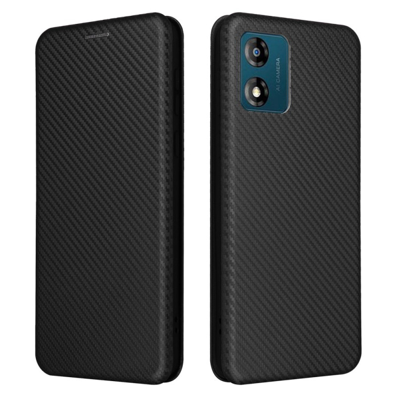 Flip Cover Moto E13 Hiilikuitu