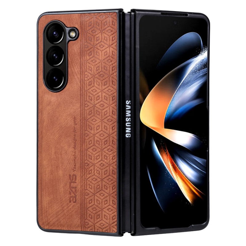 Samsung Galaxy Z Fold 5 Simili Nahkasuojakuori
 AZNS