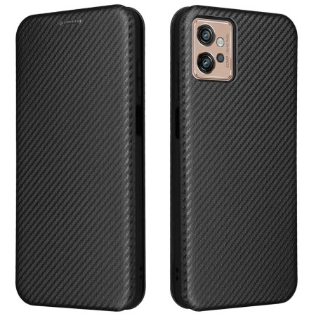Flip Cover Moto G32 Hiilikuitu
