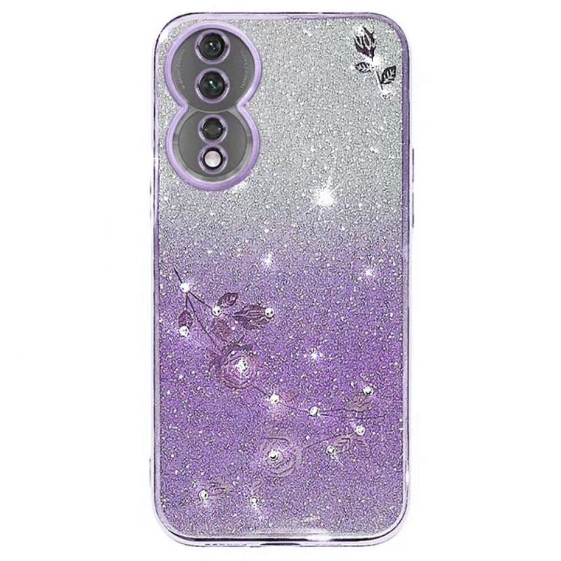 Honor 90 vaaleanpunainen glitter suojakuori
