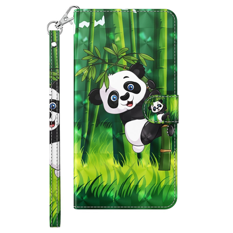 Suojakuori
 iPhone 15 Pro Panda Bambu 3D kantolenkki
lla varustja
tuna