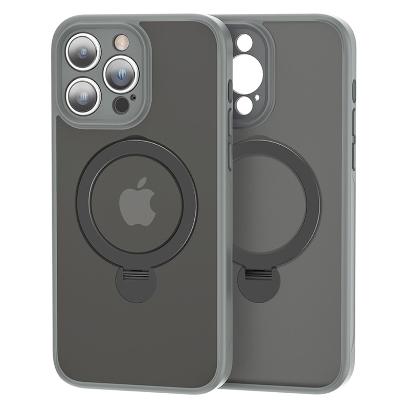 Läpikuultava MagSafe-yhteensopiva iPhone 15 Pro -suojakuori
jalustalla