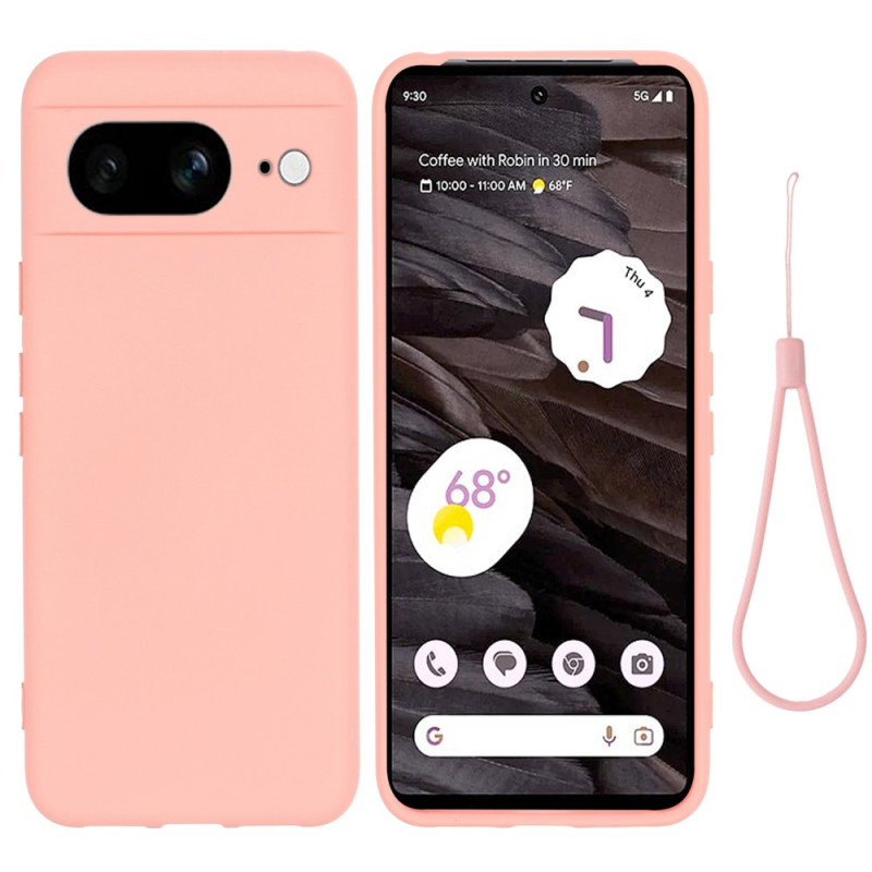 Google Pixel 8 Liquid Silikonisuojakuori
, jossa on kiinnityslenkki