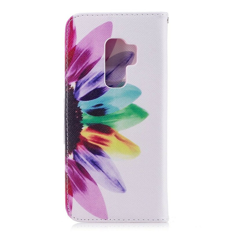 Samsung Galaxy S9 Plus akvarelli kukka kotelo