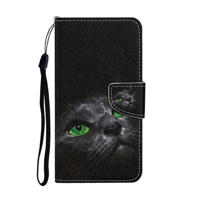 Samsung Galaxy S23 FE Vihreäsilmäinen kissa kantolenkki
n suojakuori
