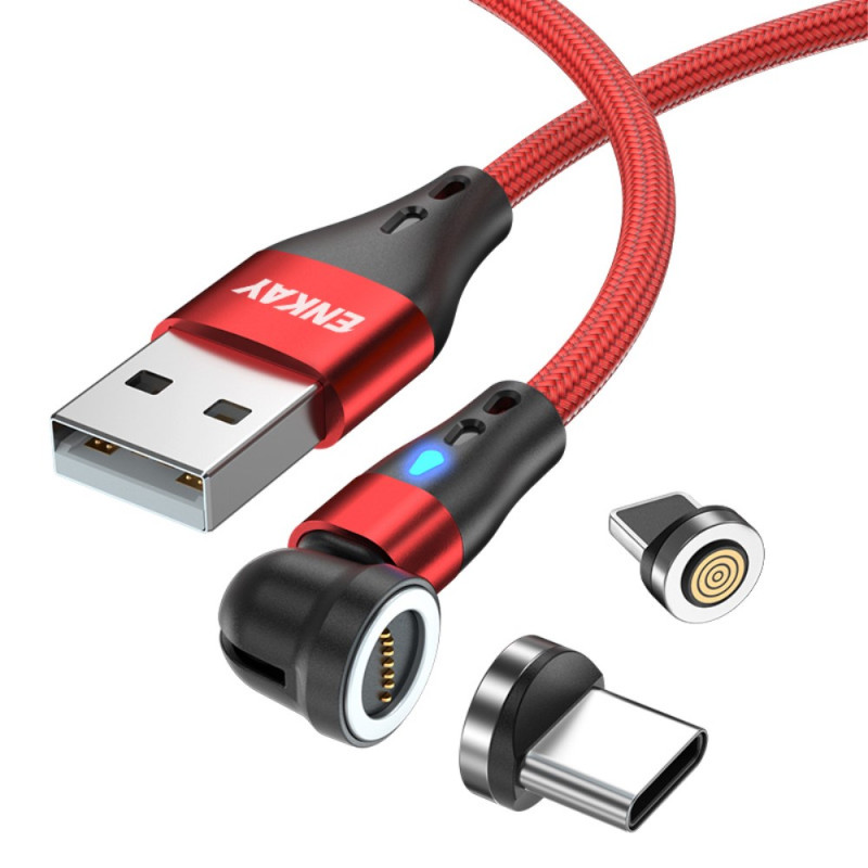 ENKAY Dual Magnja
ic USB-C ja iProduct latauskaapeli