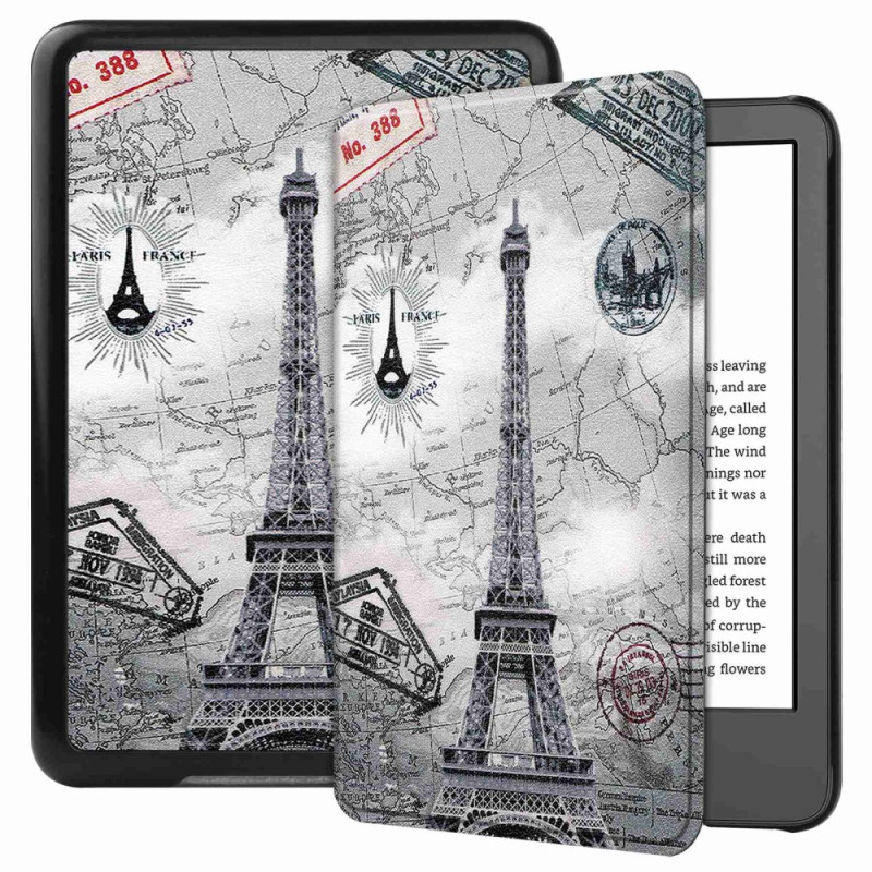 Kindle 11 (2022) Vintage Eiffel-tornin suojakuori
