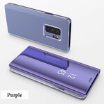 Näytä kansi Samsung Galaxy S9 peili ja nahkatehoste Näytä kansi Samsung Galaxy S9 peili ja nahkatehoste