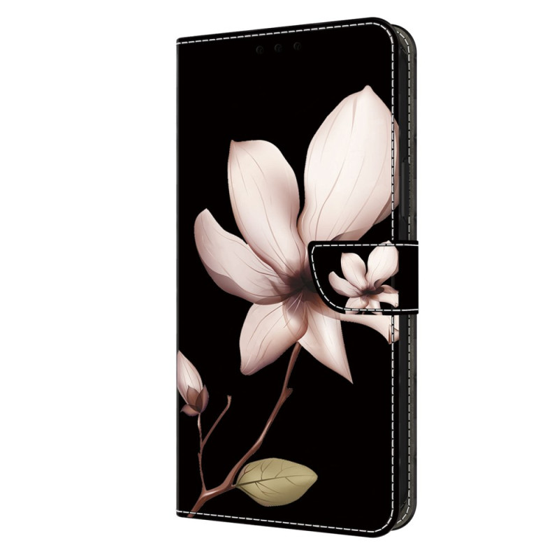 Samsung Galaxy S24 5G Suojakuori
 Vaaleanpunainen kukka mustalla pohjalla