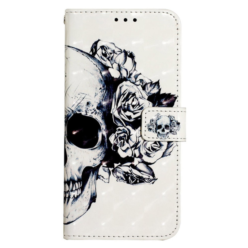 Samsung Galaxy S24 5G Kukka Skull kantolenkki
 suojakotelo
