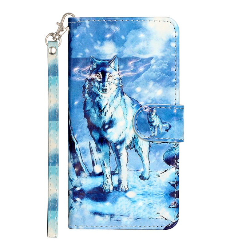 Samsung Galaxy S24 5G Snow Wolf kantolenkki
 suojakotelo
