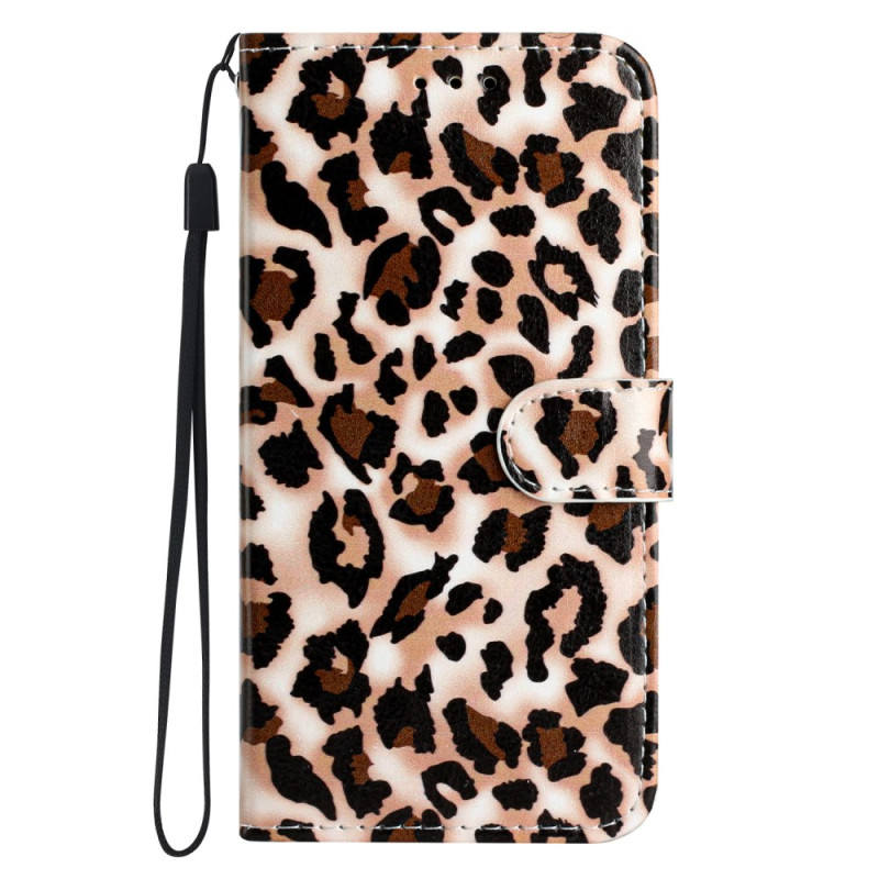 Xiaomi Redmi 13C 4G/5G/Poco C65 Leopard Print kantolenkki
 suojakotelo
