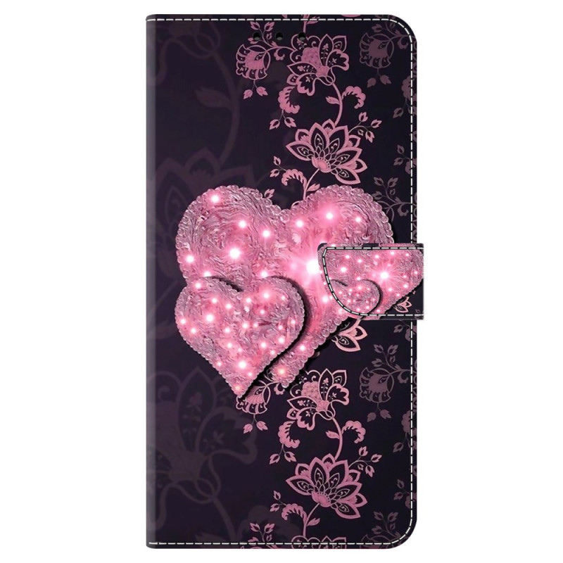 Xiaomi Redmi 13C 4G/5G/Poco C65 Lace Hearts Suojakuori
 Suojakuori
