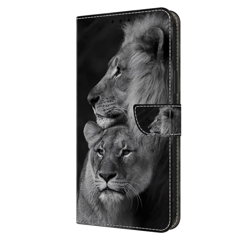 Xiaomi Redmi 13C 4G/5G/Poco C65 Couple Lions Suojakuori
